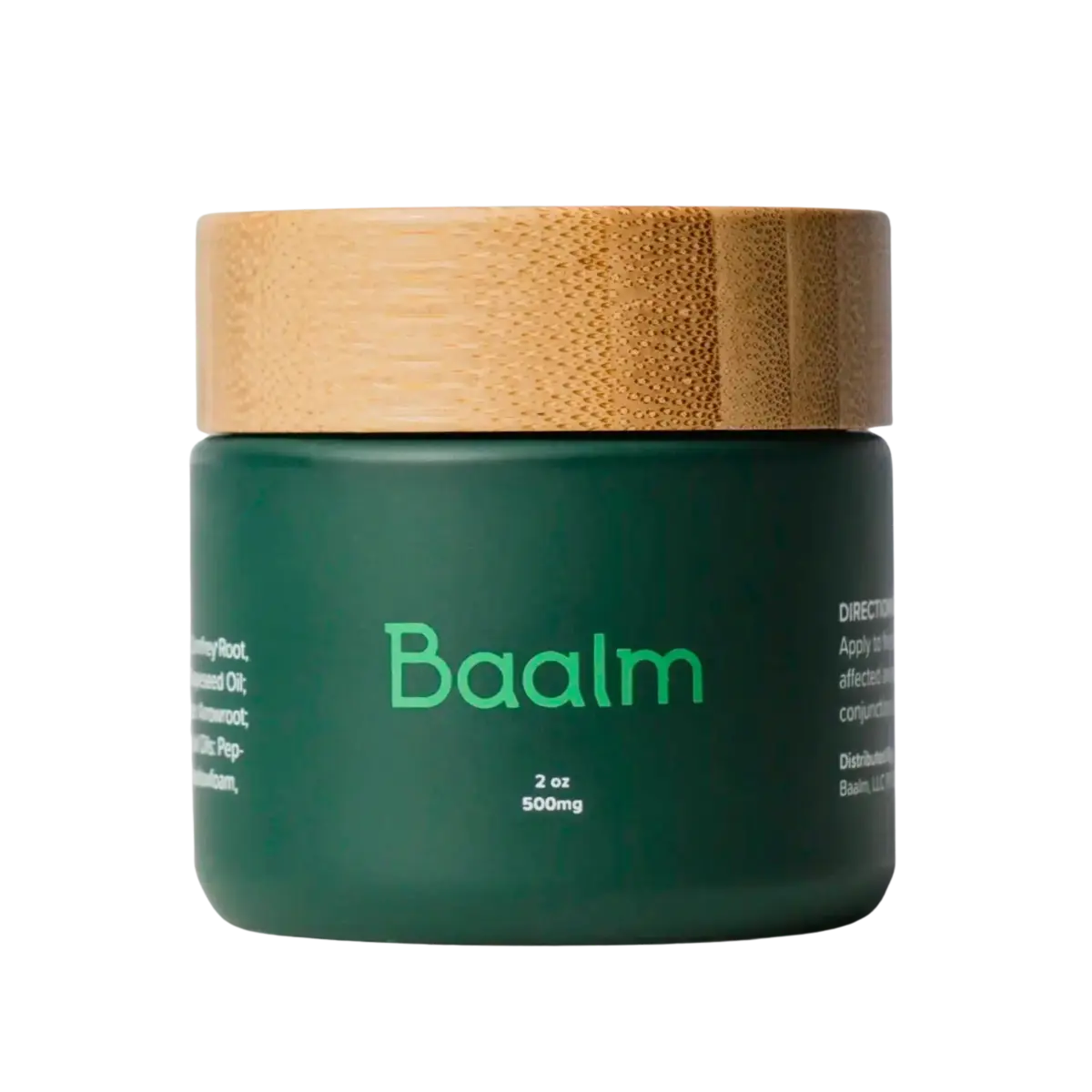 A 2 ounce container of Baalm.